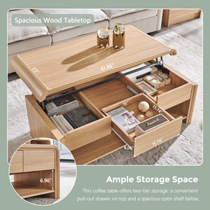 Lift Top Coffee Table with Storage