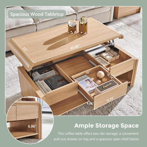 Lift Top Coffee Table with Storage