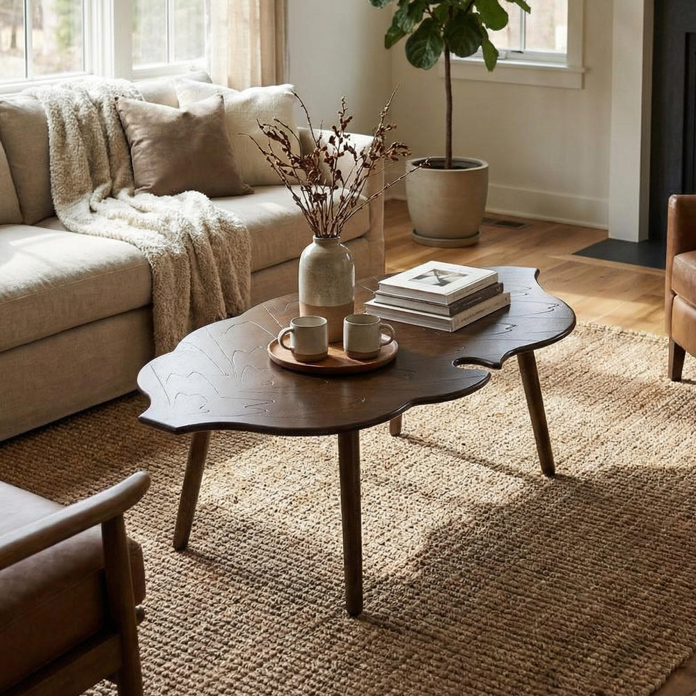 Leaf-Shape Coffee Table