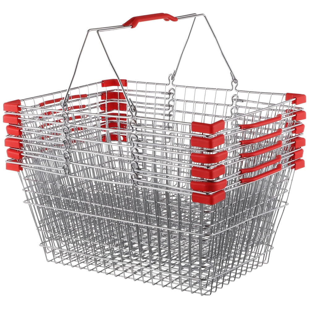 Metal Shopping Baskets with Dual Handles
