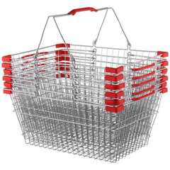 Metal Shopping Baskets with Dual Handles