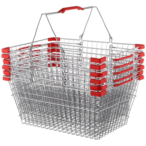 Metal Shopping Baskets with Dual Handles