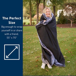 Reversible Faux Fur Waterproof Throw Blanket