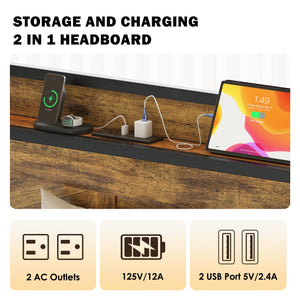 Twin Daybed with Trundle & Charging Station
