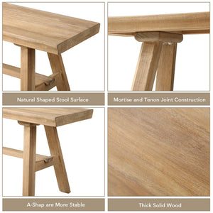 Farmhouse Solid Wood Bench