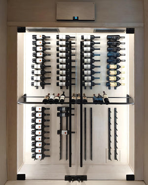 Wall Mounted Metal Wine Rack – 12 Bottle Modular Display