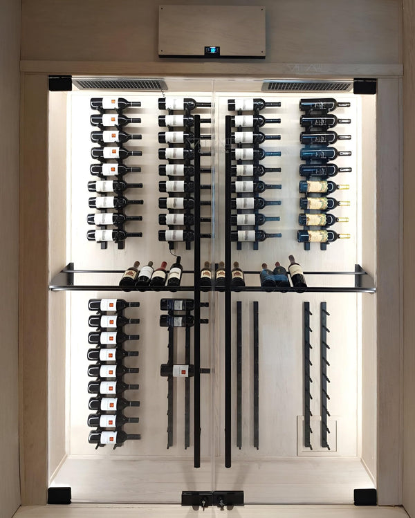 Wall Mounted Metal Wine Rack – 12 Bottle Modular Display