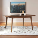 Rectangular Extension Dining Table with Self-Storing Leaf