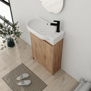 23-Inch Freestanding Bathroom Vanity with Ceramic Sink