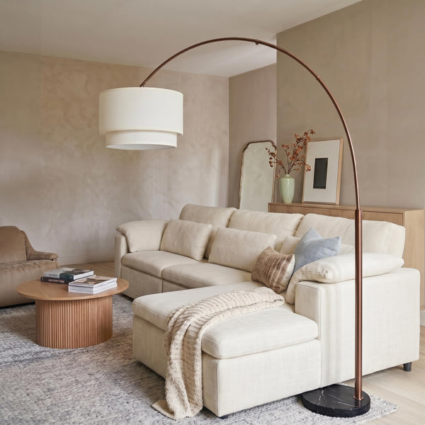 Arc Floor Lamp with Marble Base