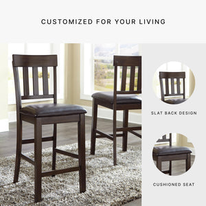 Upholstered Counter Height Bar Stool Set of 2
