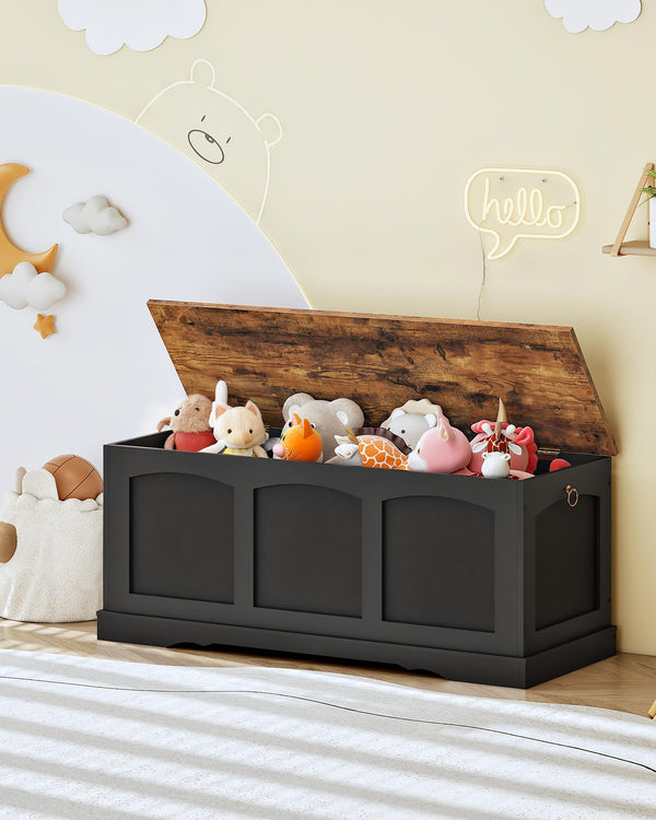 Storage Chest Bench with Lift Lid and Safety Hinge