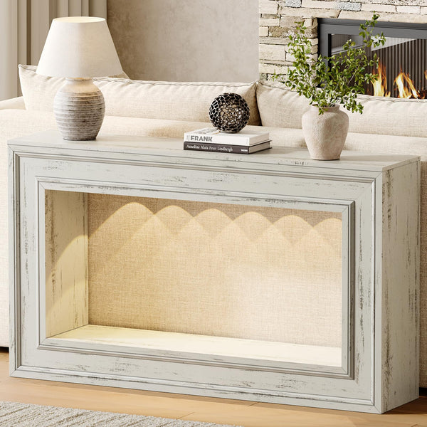 55" Console Table with LED Lights & Storage