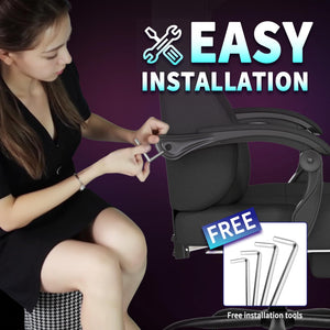 Big and Tall Ergonomic Gaming Chair with Footrest & Lumbar Support