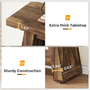 70.87-Inch 2-Tier Console Table for Entryway