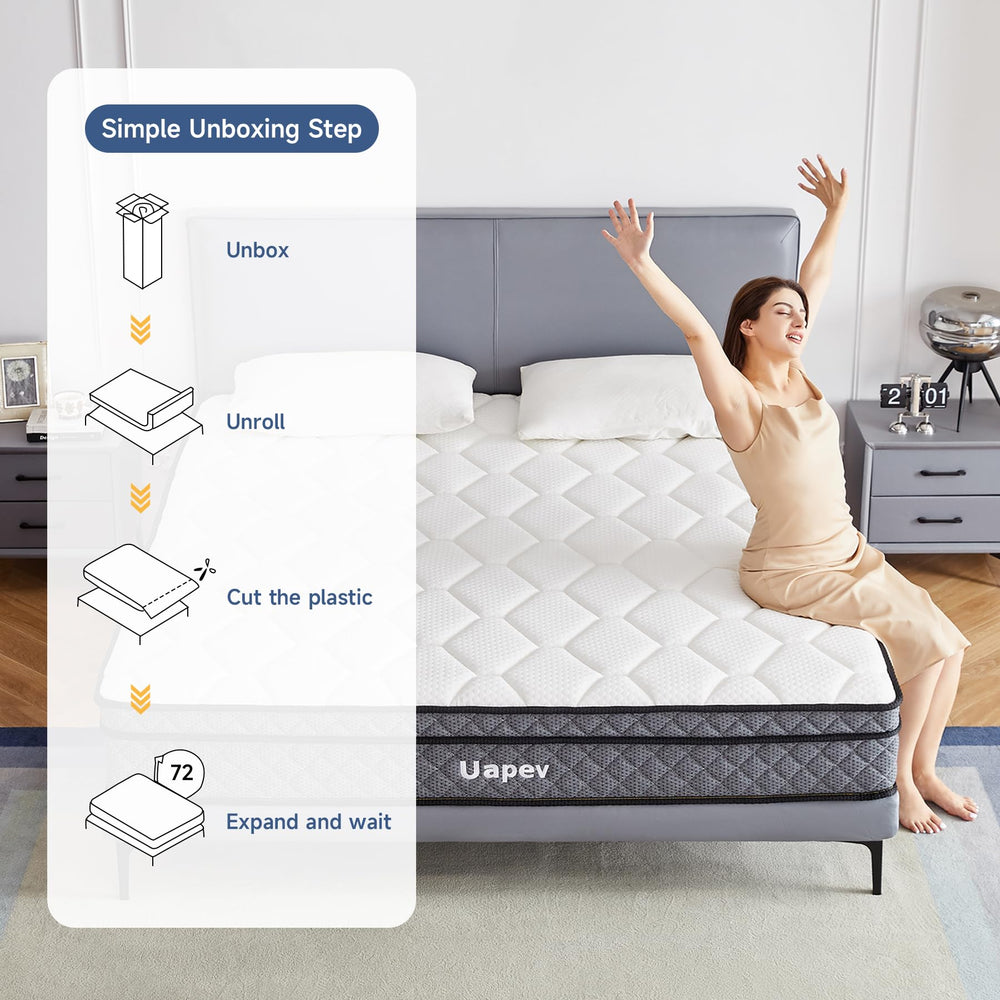 12 Inch Full Size Hybrid Mattress with Pocket Springs