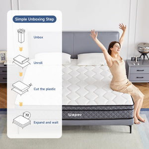 12 Inch Full Size Hybrid Mattress with Pocket Springs