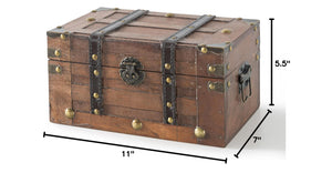Small Decorative Wooden Trunk Chest