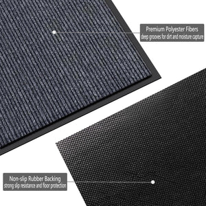 Indoor Outdoor Heavy Duty Door Mat with Non-Slip Rubber Backing