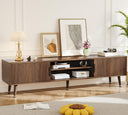 62-Inch TV Stand with Storage – Mid-Century Modern Media Console