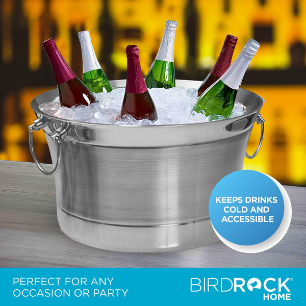 Double Wall Round Beverage Tub – Stainless Steel