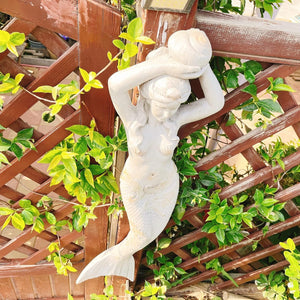 39 Inch Mermaid Wall Sculpture – Outdoor & Indoor Hanging Decor