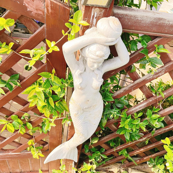 39 Inch Mermaid Wall Sculpture – Outdoor & Indoor Hanging Decor