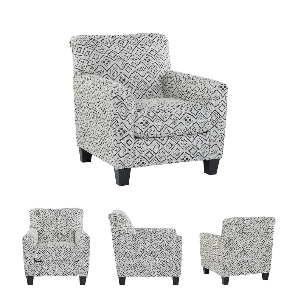 Contemporary Accent Chair – Gray & Black