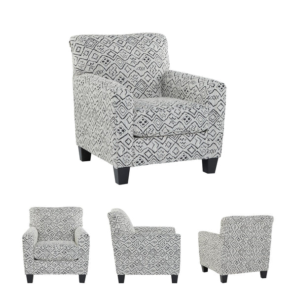 Contemporary Accent Chair – Gray & Black