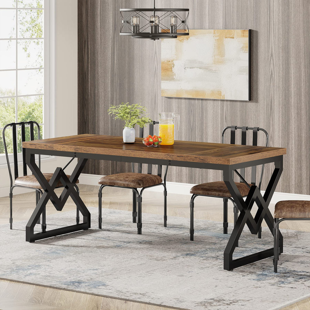 63-Inch Large Executive Office Desk with Metal Frame
