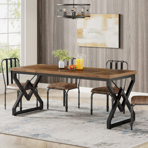 63-Inch Large Executive Office Desk with Metal Frame