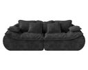 3-Seater Modular Sectional Sofa with Memory Foam — Dark Grey