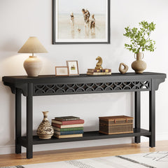 70.8" Farmhouse Console Table with Storage