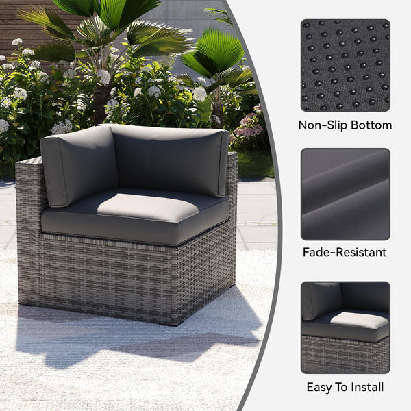 14-Piece Outdoor Patio Cushion Covers Set