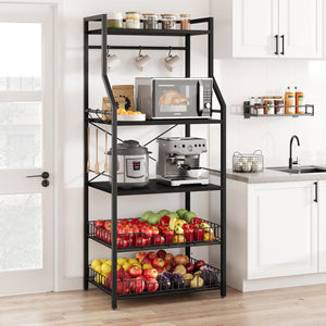 5-Tier Kitchen Baker's Rack with Microwave Stand