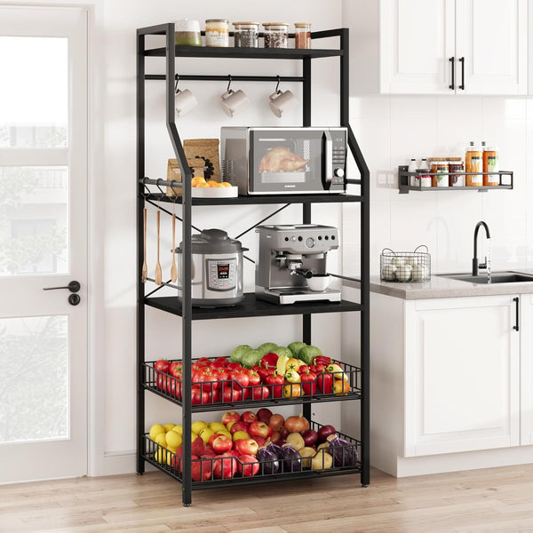 5-Tier Kitchen Baker's Rack with Microwave Stand