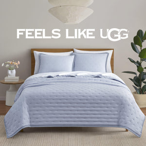 Devon Braid Quilt Set – Plush Quilted Bedding with Shams