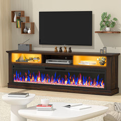 58" Fireplace TV Stand with 52" Electric Fireplace for TVs Up to 65"