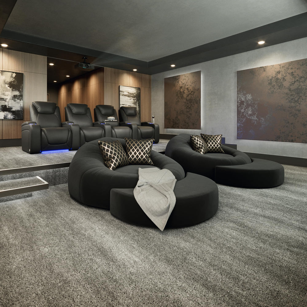Cuddle Fabric Home Theater Seat
