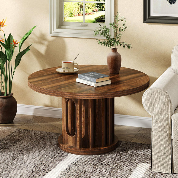 31.5" Round Coffee Table – Walnut