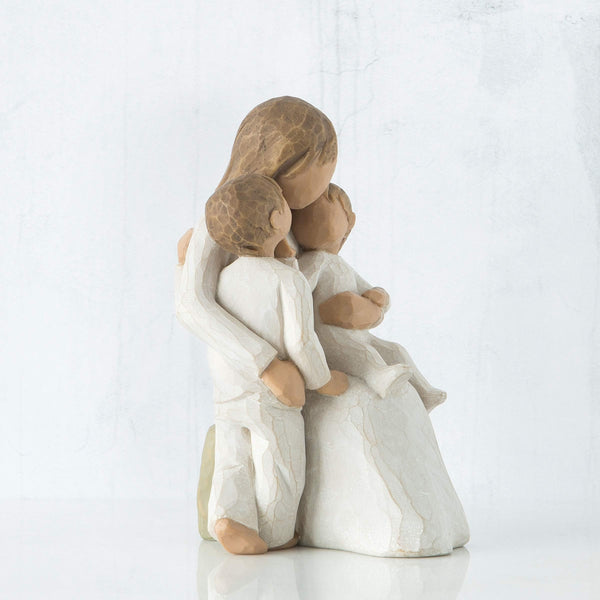Hand-Painted Resin Mother & Child Figurine