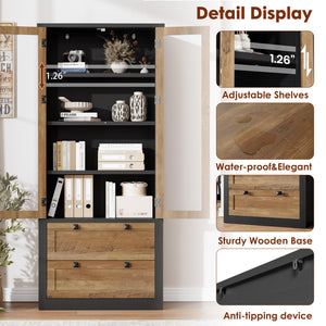 71" Tall Kitchen Pantry Storage Cabinet