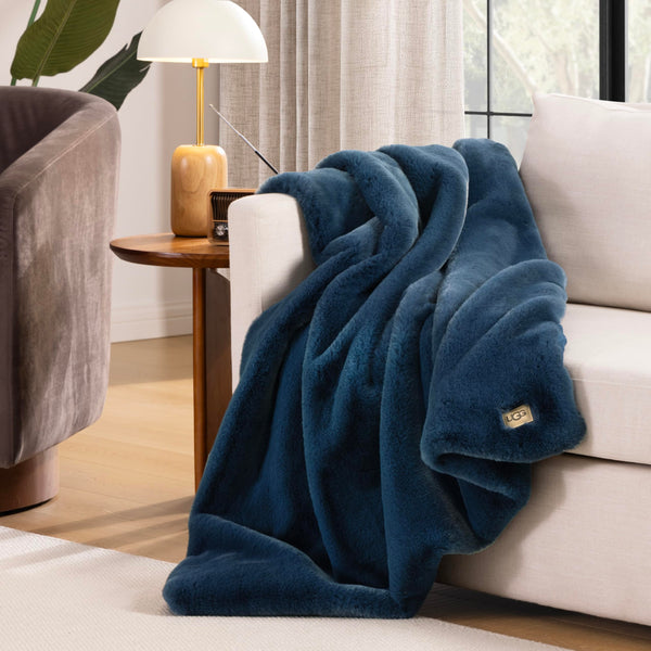 Plush Faux Fur Throw Blanket 50x70 Inch