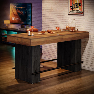 Counter Height Bar Dining Table 62.2"