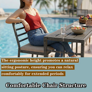 3-Piece Metal High Top Outdoor Bar Set with 2 Cushioned Bar Stools