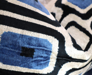Geometric Velvet Throw Pillow 16" x 24"