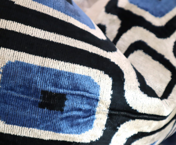 Geometric Velvet Throw Pillow 16" x 24"