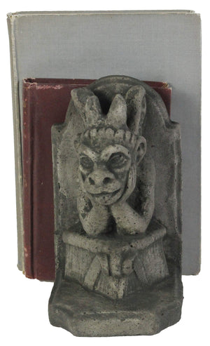Concrete Gargoyle Bookends – Gothic Decorative Book Holders