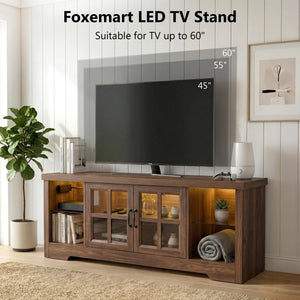 55" LED TV Stand with Charging Station