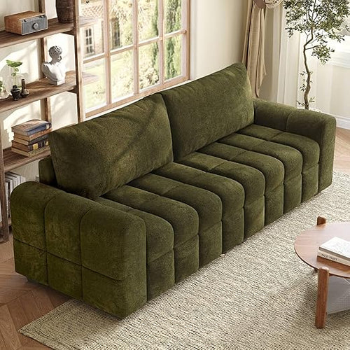 Modern 3-Seater Chenille Sofa Couch